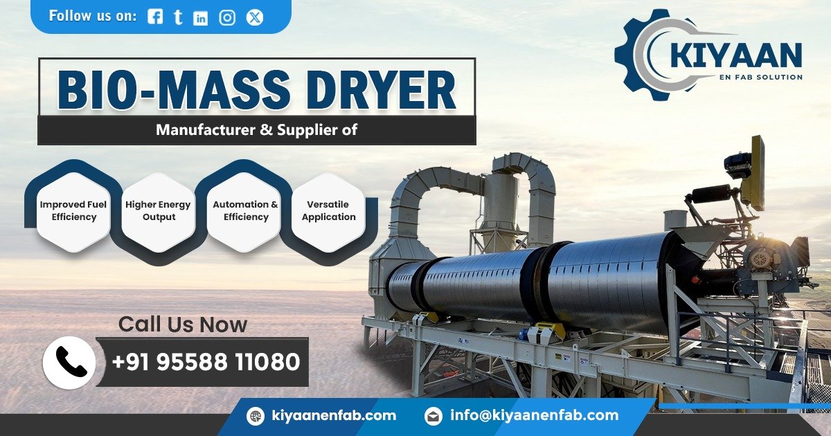 Bio-Mass Dryer Manufacturer in Tamil Nadu