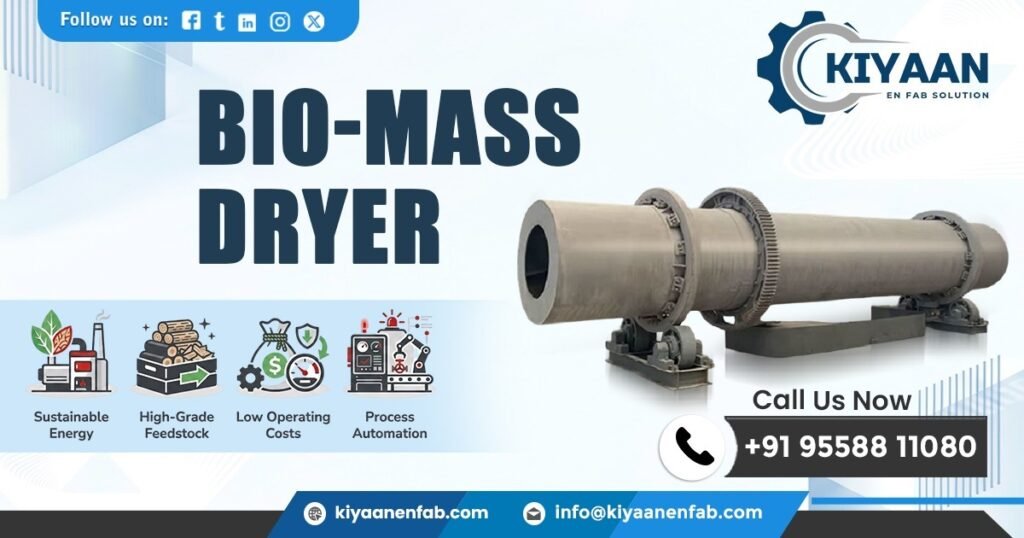 Biomass Rotary Dryer Manufacturer in Telangana