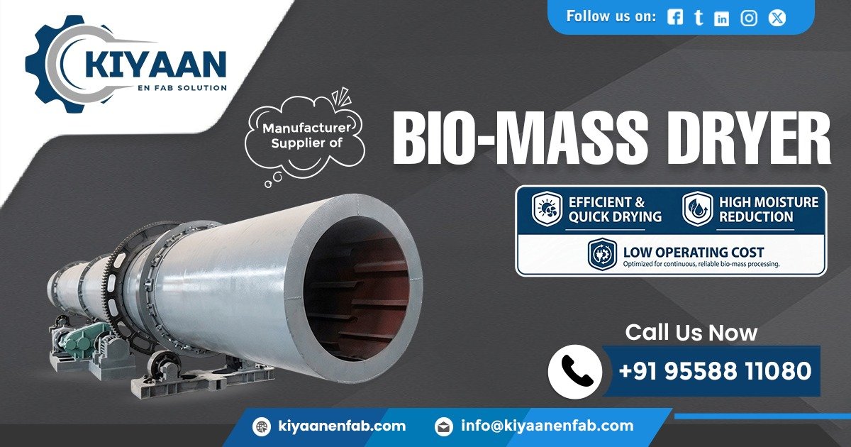 Biomass Rotary Dryer Manufacturer in Jharkhand