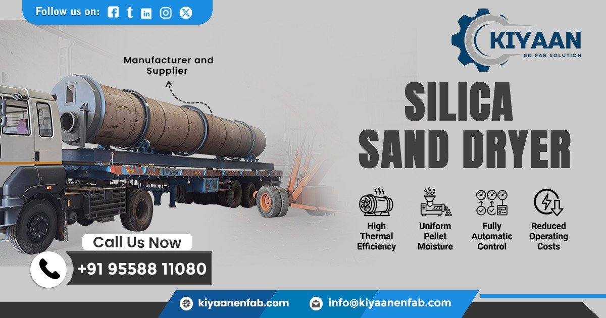 Silica Sand Dryer Manufacturer in Gujarat