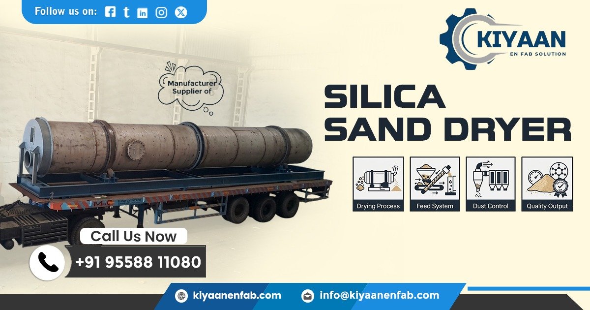 Silica Sand Dryer in Rajasthan