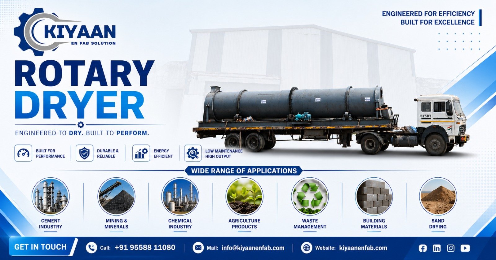 Rotary Dryer Exporter in South Africa