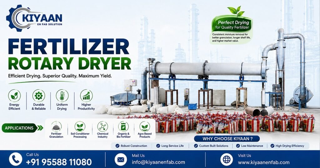 Fertilizer Rotary Dryer Manufacturer in Telangana