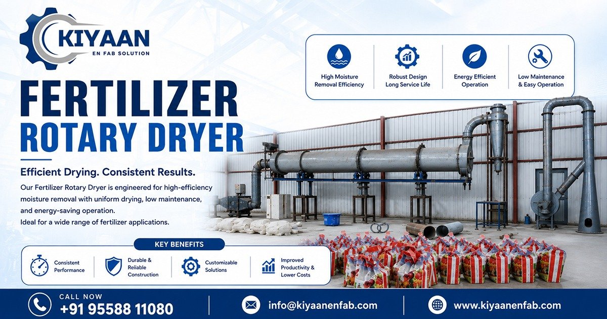 Fertilizer Rotary Dryer Manufacturer in Gujarat