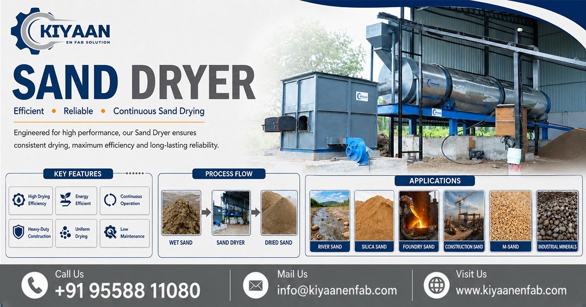 Sand Dryer Manufacturer in India