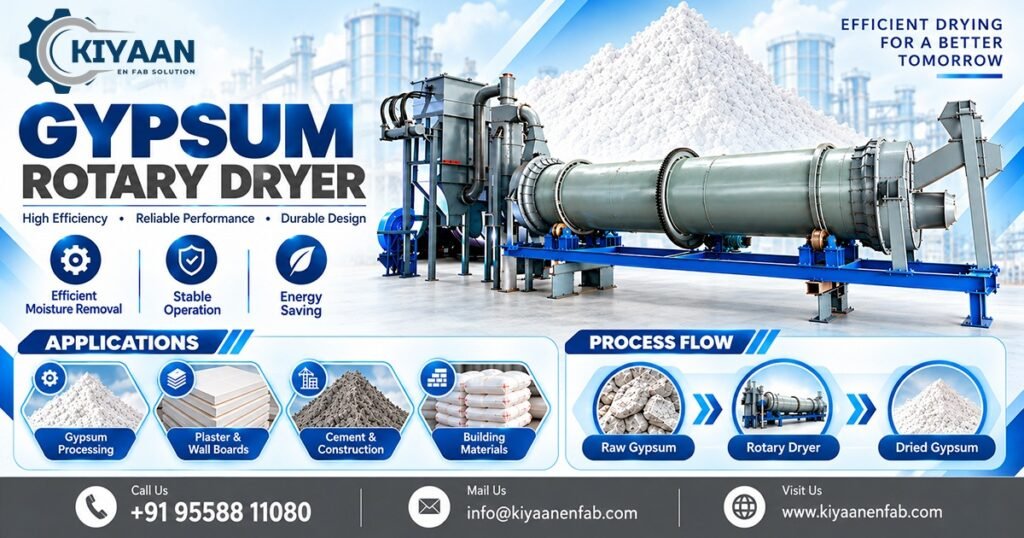 Gypsum Rotary Dryer in India
