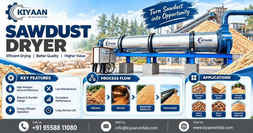 Sawdust Dryer in Indonesia